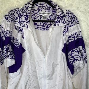 California Legend White / Purp Vintage Windbreaker